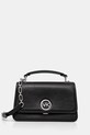 Шкіряна сумочка MICHAEL Michael Kors лицьова шкіра чорний 30T4SD8S6L