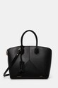 Δερμάτινη τσάντα Victoria Beckham λείο δέρμα μαύρο B324AAC005750A