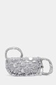 Kabelka Desigual FLOSSY EIBAR MINI hladký stříbrná 24WAXA17