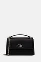 Calvin Klein torebka nie mieści A4 czarny K60K612554