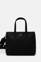 Torba Calvin Klein imitacija zrnate kože crna K60K612904