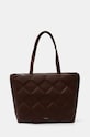 Torba Calvin Klein imitacija zrnate kože smeđa K60K612906