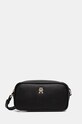 Τσάντα Tommy Hilfiger συνθετικό μαύρο AW0AW16468