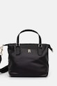 Kabelka Tommy Hilfiger jednofarebný čierna AW0AW17015