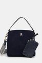 Torba Tommy Hilfiger bez uzorka mornarsko plava AW0AW17044