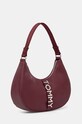 Kabelka Tommy Jeans AW0AW16510 burgundské AW24