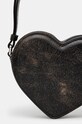 Аксессуары Сумочка AMBUSH Crackle Heart Shoulder Bag BWNN006F24LEA0011000 чёрный