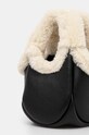 Doplnky Kožená kabelka Coperni Shearling Mini Bucket Swipe Bag COPBA69840S čierna