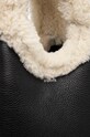 Kožená kabelka Coperni Shearling Mini Bucket Swipe Bag čierna COPBA69840S