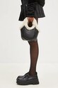 Kožená kabelka Coperni Shearling Mini Bucket Swipe Bag COPBA69840S