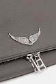 Δερμάτινη τσάντα ZADIG&VOLTAIRE γκρί LWBA00001