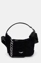 Вовняна сумка ZADIG&VOLTAIRE гладкий чорний LWBA02550