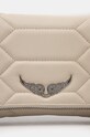 Accesorii ZADIG&VOLTAIRE poseta de piele LWBA02581 bej