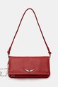 Кожена чанта ZADIG&VOLTAIRE гладка кожа червен LWBA02411