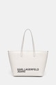 Karl Lagerfeld Jeans poseta incape in A4 alb 246J3057