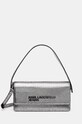 Kabelka Karl Lagerfeld Jeans hladký stříbrná 246J3098