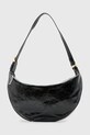 AllSaints torebka skórzana HALF MOON skóra licowa czarny W020XZ