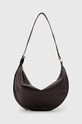 AllSaints bőr táska HALF MOON nappa bőr barna W052XB