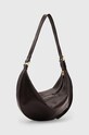 AllSaints bőr táska HALF MOON W052XB barna AW25