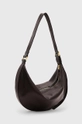 AllSaints borsa a mano in pelle HALF MOON W052XB marrone AW24