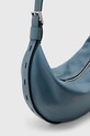 Kožna torba AllSaints HALF MOON plava W052XB