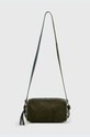 AllSaints geanta de mana din piele intoarsa MIRO uni verde W065XB