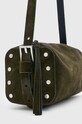 AllSaints geanta de mana din piele intoarsa MIRO verde W065XB