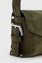 AllSaints geanta de mana din piele intoarsa MIRO W066XB verde