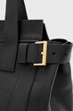 Kožená kabelka AllSaints PEREZ W071XB čierna