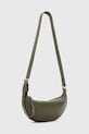 Kožená kabelka AllSaints HALF MOON W301XB zelená NC25