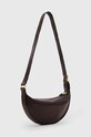 Kožna torba AllSaints HALF MOON W301XB smeđa SS25