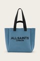 AllSaints torebka IZZY mieści A4 niebieski W311XB