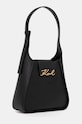 Kožená kabelka Karl Lagerfeld 246W3004 černá AW24