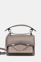 Шкіряна сумочка Karl Lagerfeld лицьова шкіра сірий 246W3040