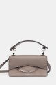 Karl Lagerfeld borsa a mano in pelle pelle scamosciata grigio 246W3041