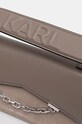 Karl Lagerfeld torebka skórzana 246W3041 szary