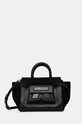 Karl Lagerfeld borsa a mano in pelle pelle fiore nero 246W3055