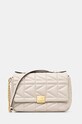 Karl Lagerfeld torebka skórzana nie mieści A4 beżowy 246W3086