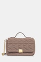 Τσάντα Karl Lagerfeld δέρμα σαμουά καφέ 246W3087