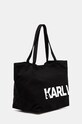 Bavlnená taška Karl Lagerfeld 246W3886 čierna AW24