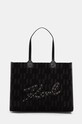 Kabelka Karl Lagerfeld vzorovaný černá 246W3011