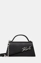 Шкіряна сумочка Karl Lagerfeld аплікація чорний 246W3099