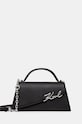 Karl Lagerfeld poseta de piele nu incape in A4 negru 246W3099