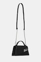 Karl Lagerfeld poseta de piele 246W3099 negru AW24