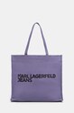 Karl Lagerfeld Jeans borsetta sovrastampa violetto 246J3090