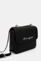 Karl Lagerfeld poseta de piele 24WW3050 negru AW24