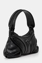 Marine Serre leather handbag Moonogram Embossed Leather Futura WBA010A.CLEA0051 black AW24