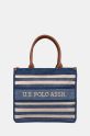 U.S. Polo Assn. borsetta stampa all-over blu navy BEUDD5386WUP