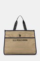 U.S. Polo Assn. torebka tekstylny beżowy BEUHX2831WUY