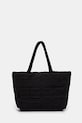 Nanushka kézitáska SOFT TOTE textil fekete NU24FWBT12451